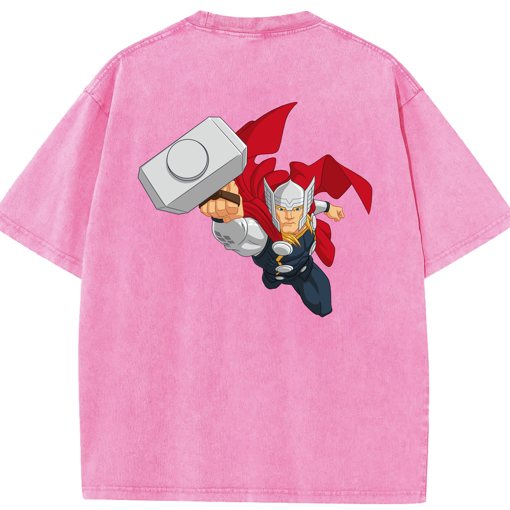 （画像用） アベンジャーズ The Avengers 綿100% ヴィンテージ風 半袖Tシャツ（背面プリント）
